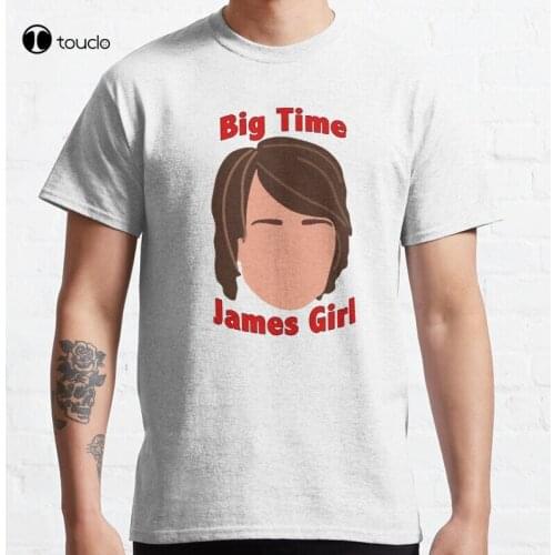 New Big Time James Girl Vector Image Classic T-Shirt Cotton Tee Shirt S-5XL