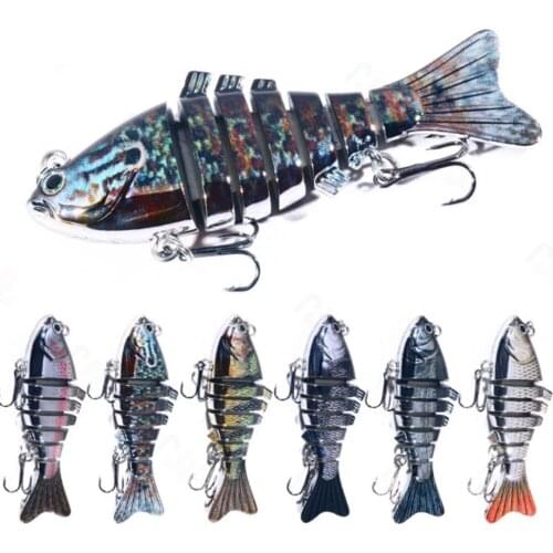 New 10cm 24g Sinking Wobblers Fishing Lures Jointed Crankbait Swimbait 7 Segment Hard Artificial Bait For Fishing Tackle Lure