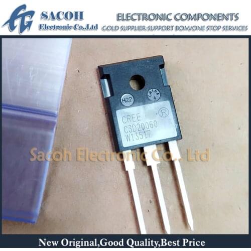 Free shipping 10Pcs C3D20060D C3D20060 CSD20060D CSD20060 TO-247 20A 600V Silicon Schottky Barrier Diode