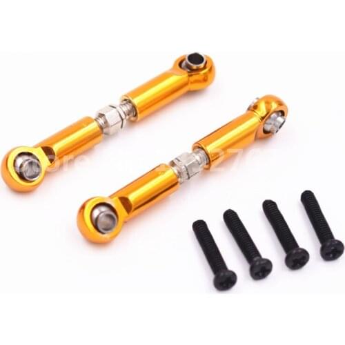 WLtoys Upgrade Aluminum Alloy Parts Front / Rear &Servo Link(Al.) For RC Car WL toys 1/18 Scale Models RC A959 A969 A979 k929