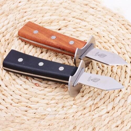 Sharp Stainless Steel Oyster Knife Protect Hands Oyster Shucker Shell Seafood Opener Tool Kitchen Cutter Gadgets 2 Pcs/lot