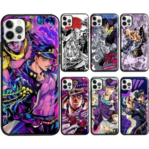 Jojos bizarre adventure jojo anime Soft Cover For iPhone 12 11 Pro Max X XR XS Max 5S SE 2020 8 7 Plus 12 Mini Phone Case