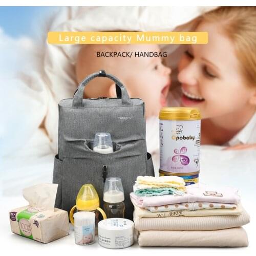 Tigernu Nappy Backpack Mummy Light Weight Baby Diaper Bags Waterproof Maternity Travel USB Backpack Bags Fashion Handbag For Mom