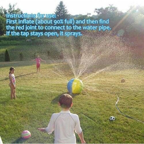 70cm Water Jet Ball Spray Water Ball Childrens Summer Lawn Playing Smash Swimming Play Pool Toys The Outdoor Beach It Ball H6X1