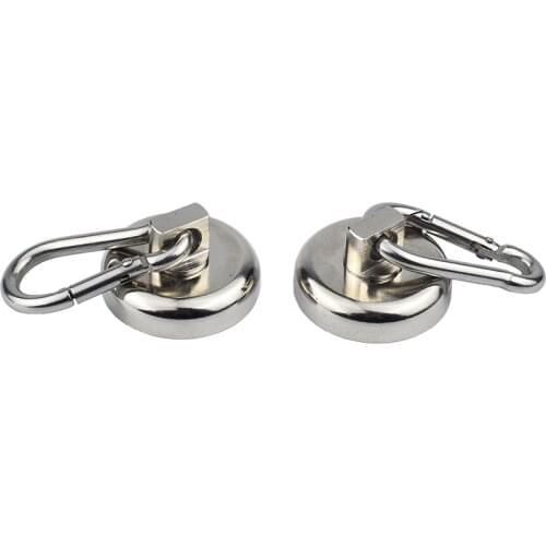 NEW 1Pcs Super Strong Neodymium Magnet Carabiner Magnetic Ring Keychain Magnetic Ring Magnetic Seat Rotating Magnetic SuctionCup