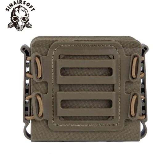 Tactical Soft Shell Mag Carrier Holster Rifle Magazine Holders Pouches (MG-42) with Moll Belt for ASW338 L96A1 M82A1 Magazine