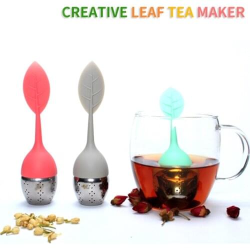 Thickened Silicone Tea Strainer Leaf Silicone Tea Separator Tea Strainer Leaf Bag Tea Ball Tea Leaking Silicone Tea Infuser