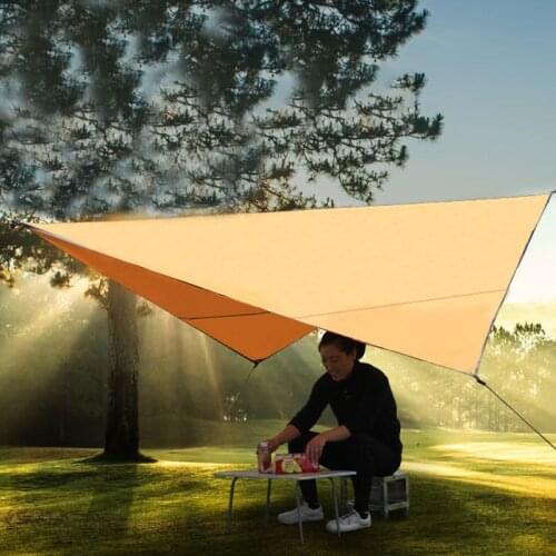 320*250cm Waterproof Tarp Ultralight Sun Shelter Camping Tarp Tent Garden Awnings Sunscreen Sun Shade Tent For Beach Picnic