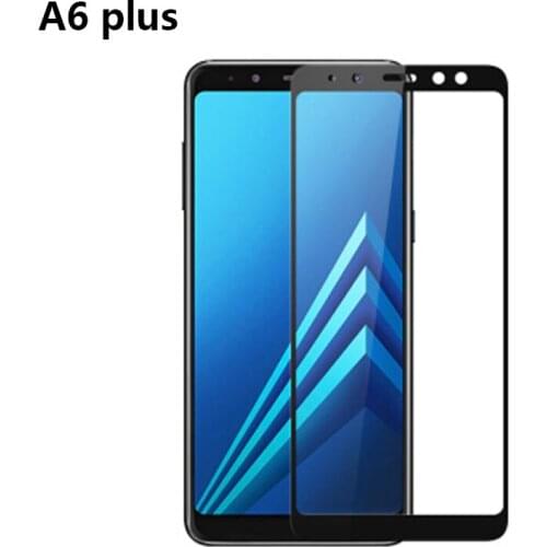 A6 Plus Tempered Glass Full Cover For SAMSUNG A6 A6plus A8 A8plus Full Glue Glass Screen Protector For A8 Plus