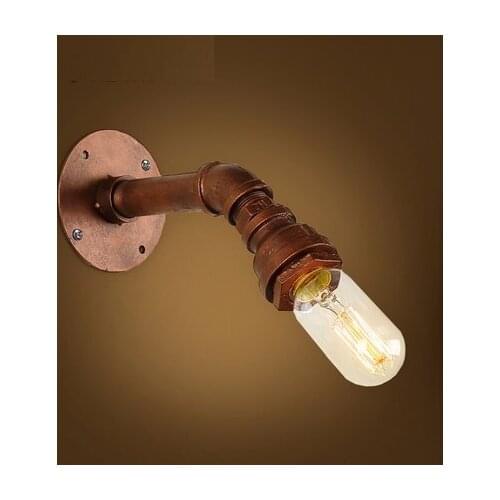 Loft Style Iron Edison Wall Sconce Creative Water Pipe Lamp Industrial Vintage Wall Light Fixtures Indoor Lighting Lampara