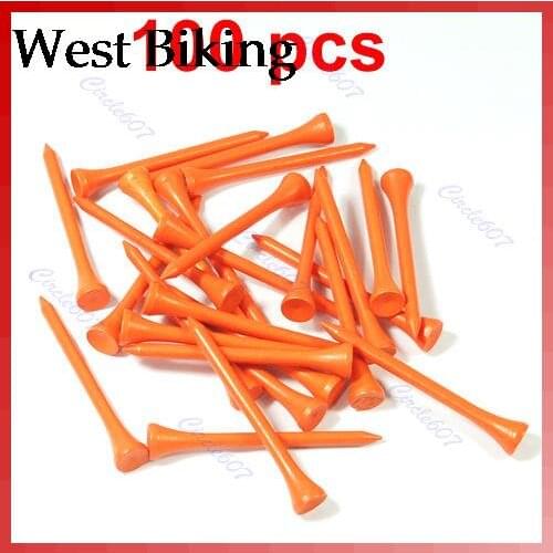 100 pcs 70mm Blue Wood Wooden Golf Ball Tees High Quality Brand New