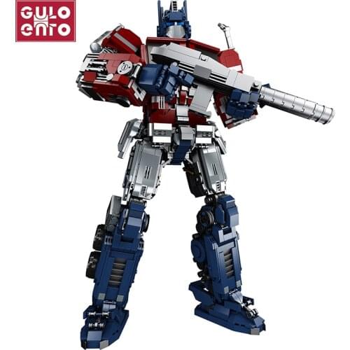 2700PCS Creative Optimus Robot Truck Bricks Transformationer Building Blocks Model Kids Toys For Children Boys Gifts