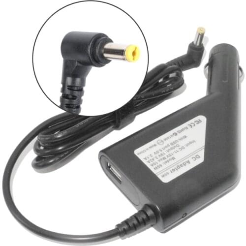19V 3.42A 65W 5.5mm*1.5mm Laptop Dc Car Adapter Charger For Acer Aspire 5315 5735 5920 5535 5738 6920 7520