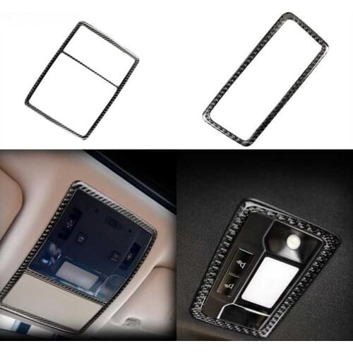 BOOMBLOCK Car Reading Light Frame Read Lamp Trim Cover Carbon Fiber Sticker Accessories For Lexus RX300 270 200T 450H 2016-2019