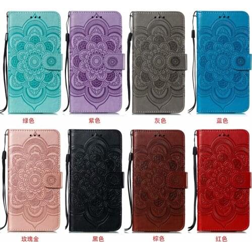 10pcs/lot With Wallet Sun flower Print Flip Book Case for Samsung S10 S10PLUS S10LITE M30 M20 M10 A10 A20E A30 A40 A50 A60 A70