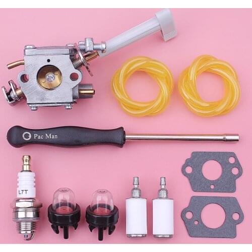 Carburetor Fuel Line Filter Kit For Ryobi RY08420 RY08420A Blower Backpack 3080 540 79, 308054079 w Spark Plug Adjustment Tool
