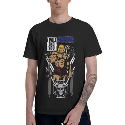 He-Man And The Masters Of The Universe T-shirt Mens Harajuku T Shirt Short Sleeve Cotton Eternia 80s Tshirt Urban Tee Tops Gift