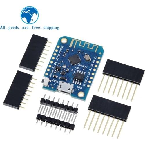 Wemos D1 Mini V3.0.0 WIFI Internet of Things Development Board Based ESP8266 CH340 CH340G 4MB For Arduino Nodemcu V2 MicroPython