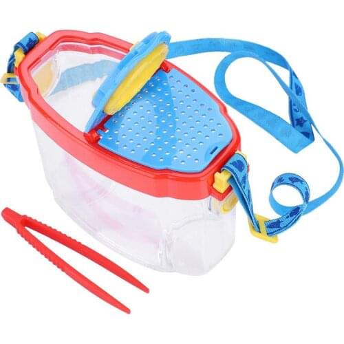 Portable 4.5X HD Magnifier Bug Insect Viewer with Tweezers Kids Observation Toy