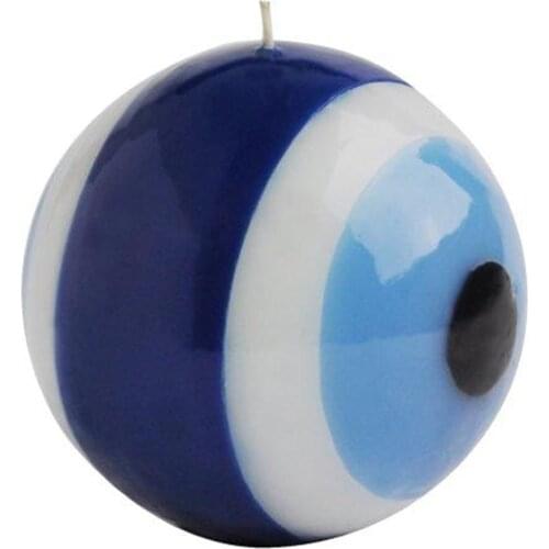 Evil Eye Candle 10 cm Turkish Amulet Talisman Boho Home Decor Protector Goodluck Nazar Boncugu Ojo Turco