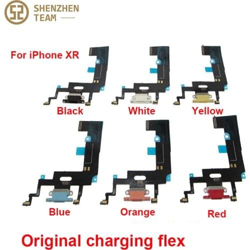 SZteam 1-5pcs/lot ORIGINAL charging flex for iPhone XR charger flex original pulled Original Charging Port Flex Cable