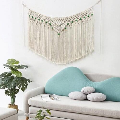 Woven Large Macrame Wall Hanging Tapestry Bohemian Fringe Curtain Backdrop Decor
