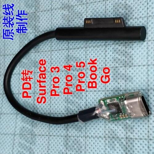 USB-C Type-C PD to Surface pro3456 Book GO laptop magnetic interface original charging cable charger line pro 3 4 5 new