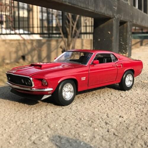 Welly 1:24 1969 Ford Mustang 429 car alloy car model simulation car decoration collection gift toy Die casting model boy toy