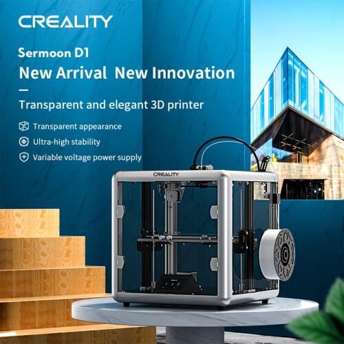 Creality Sermoon D1 Enclosed 3D Printer Machine 280x260x310mm Printing Size Silent Mainboard 4.3 Inch Color Touchscreen