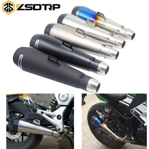 ZSDTRP 51mm Motorcycle Exhaust Muffler Pipe M4 Large Displacement Modified Pipe For Yamaha R6 For Kawasaki M4 For Honda CBR1000