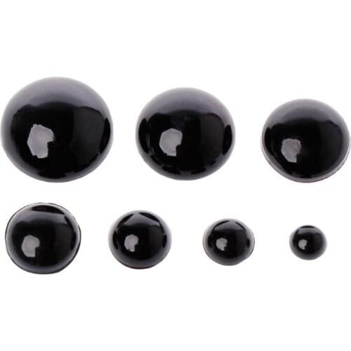 100pcs 6-18mm Black Plastic Safety Eyes For Bear Doll Animal Puppet Crafts Children Kids DIY Toys
