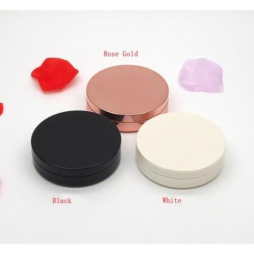 Dia 55mm Cosmetic Powder Case Round Double-layer Empty Blusher Box with Mirror Highlight Shading Powder Magnet Switch 20 PCS