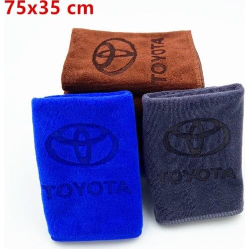 75x35 For Toyota camry chr corolla rav4 yaris prius Car Wash Microfiber Towel Car Cleaning Drying Cloth Hemming Car Care Cloth