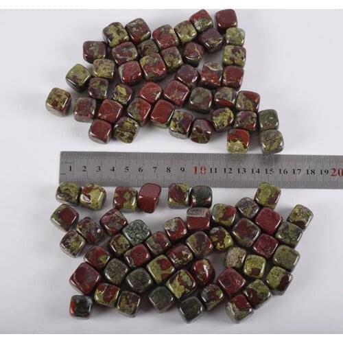 230g Dragon Blood Jasper Tumbled Stone Irregular Polishing Beads Chakra Natural Stones Specimen For kids Home Garden Decor