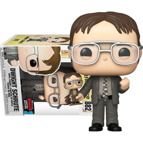 FUNKO POP The Office: Dwight Schrute with Dwight Bobblehead #882 Action Figure Model POP Toys Gifts for Children