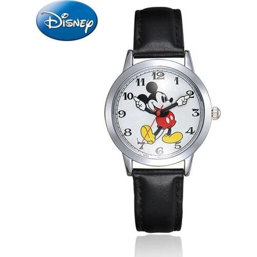 2021 New Mickey Designer Kids Watch Children Leather Strap Japan Quartz Watches Boy Girl Birthday Gift Clock Young Happy Time