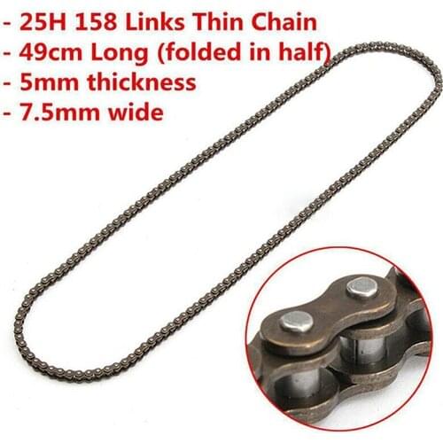 Hot Sale 1PC New 25H 158 Links Chain For 47/49cc Pocket Bike Mini Moto Quad Dirt ATV Scooter