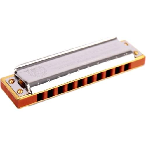 Hohner Marine Band Deluxe Diatonic 10 Hole Harmonica Mouth Organ Instrumentos Key C Blues Harp Pearwood Comb Musical Instruments