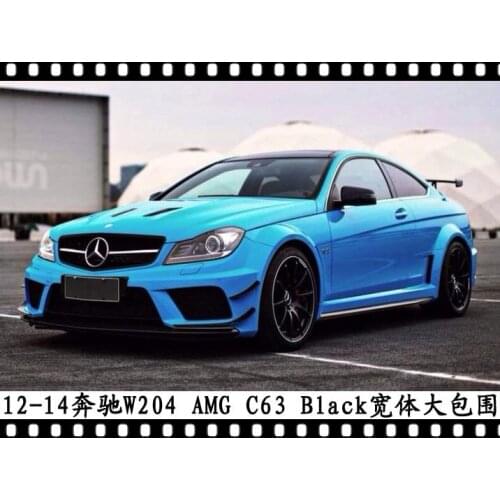 Suit For Mercedes Trbt Benz C300 Wide Body Big Blackseries Surround W204 Front Bar C63c300