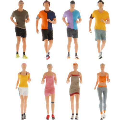 1:64 Scale Figures Diorama Runner Scene Layout Model