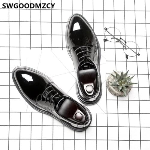Men Italian Shoes For Men Wedding Dress Shoes Coiffeur Italian Brand Designer Shoes Men Formal Patent Leather Wedding Dress Buty