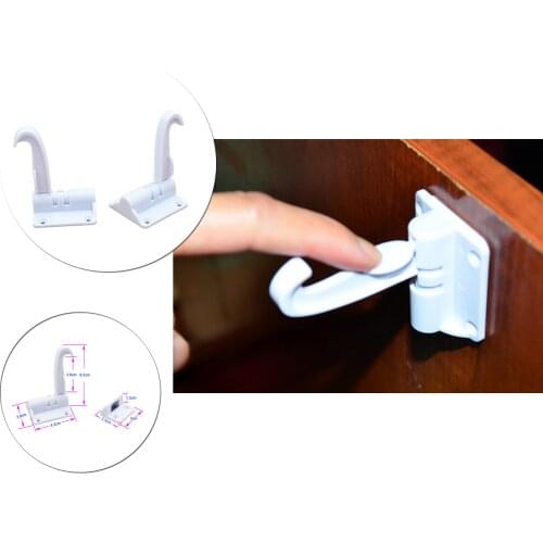 12 pack Cabinet Locks Child Safety Latch Pack Baby Proofing Cabinets Drawer Lock with Adhesive Easy Installation