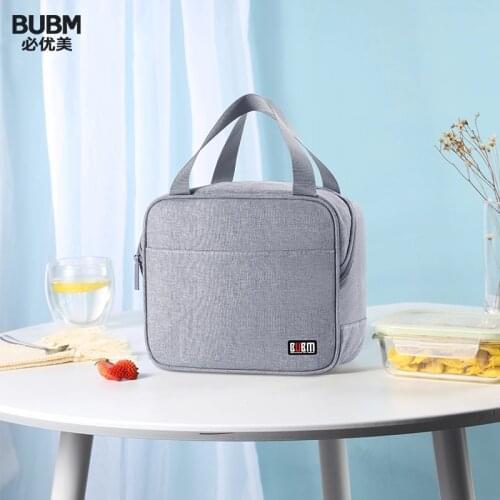 BUBM Fresh Cooler Bags Waterproof Portable Thermal Lunch Bags Bento Bag Dinner Container School Food Storage Bags