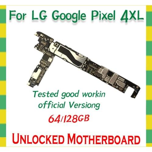 Original Mainboard Motherboard Circuits For Google Pixe4 Pixel 4 XL 4XL 64GB 128GB Unlocked Logic Board with Full Chips Good