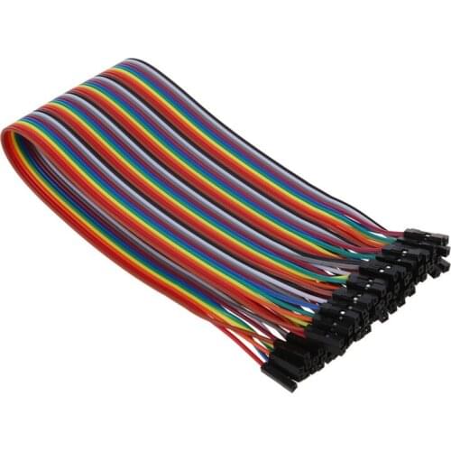 Female to Female Solderless Flexible Breadboard Jumper Cable Wire 40 Pcs
