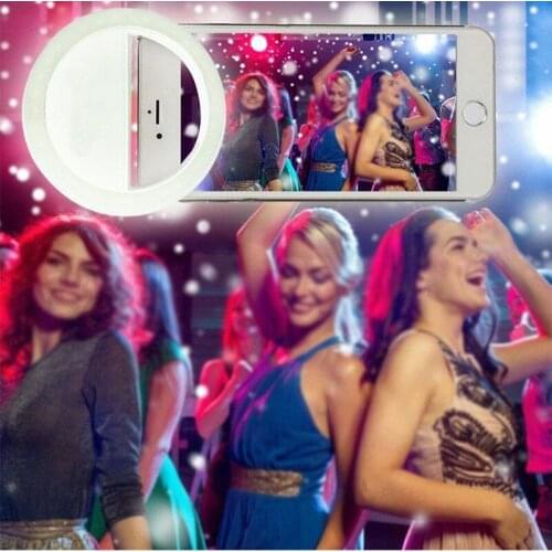 Selfie Portable LED Ring Fill Light Mobile Phone USB Adjustable Brightness For Photo Camera Well Smartphone Beauty