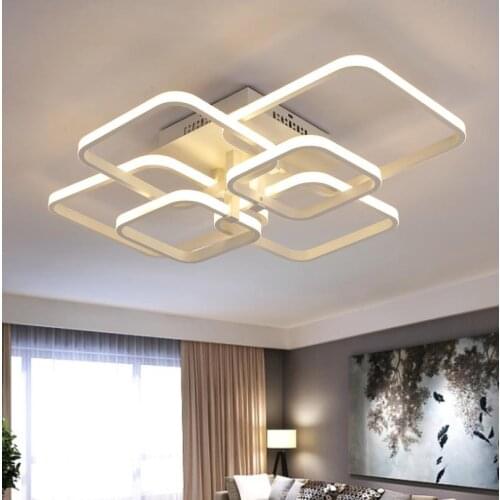 Modern led chandelier with remote control acrylic lights For Living Room Bedroom Home Chandelier ceiling Fixtures Free Shipping