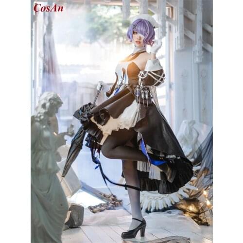 [Presale] Hot Game Arknights Whisperain Cosplay Costume The High Quality Battle Uniform Female Carnival Party Role Play Clothing