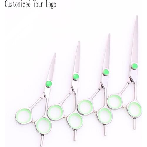 5'' 5.5'' 6'' 7" Japan 440C Customize Logo Hairstylist Scissors Cutting Shears Regular Scissors Professional Hair Scissors C1121