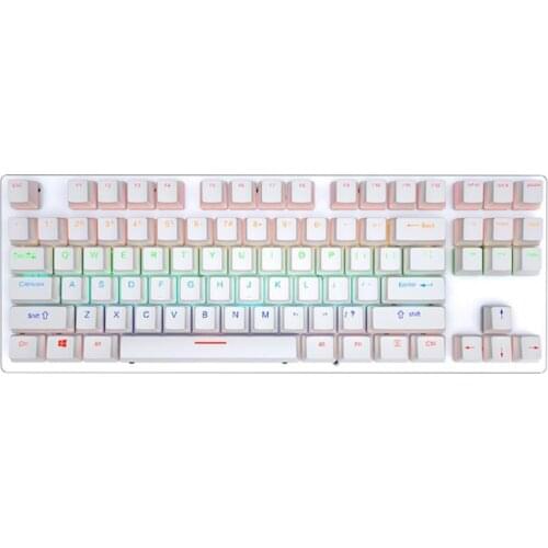 Dropshipping K550 87 Keys USB Wired RGB Backlight Blue Switch Gaming Mechanical Keyboard gaming Keyboard for PUBG